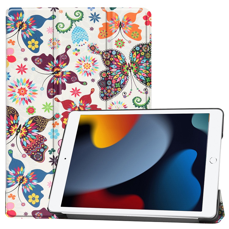 Bekijk afbeelding 1 van Tablet hoes voor Samsung X200 A8, 10.5 Inch, Tri-Fold Book Case - Vlinders